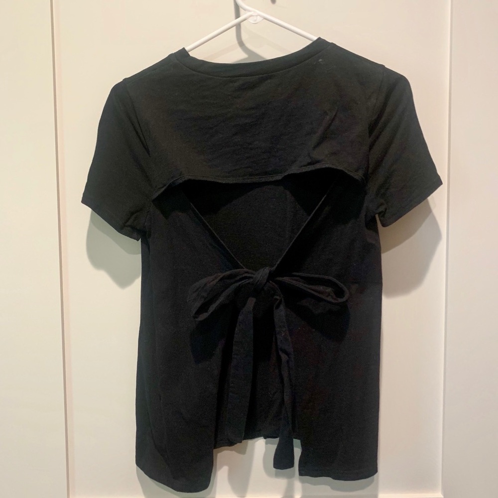 Honey belle Open Back Bow Blouse - LIKE NEW